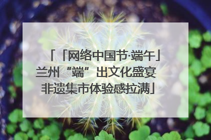 「网络中国节·端午」兰州“端”出文化盛宴 非遗集市体验感拉满