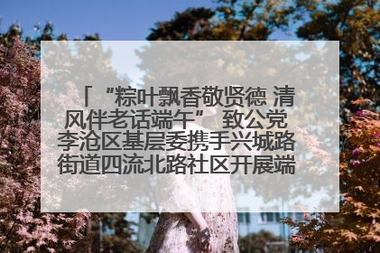 “粽叶飘香敬贤德 清风伴老话端午” 致公党李沧区基层委携手兴城路街道四流北路社区开展端午节主题活动