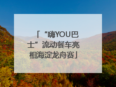 “嗨YOU巴士”流动餐车亮相海淀龙舟赛