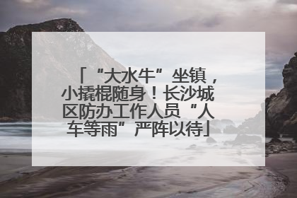 “大水牛”坐镇，小撬棍随身！长沙城区防办工作人员“人车等雨”严阵以待