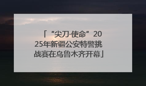 “尖刀·使命”2025年新疆公安特警挑战赛在乌鲁木齐开幕