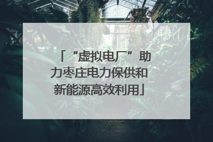 “虚拟电厂”助力枣庄电力保供和新能源高效利用