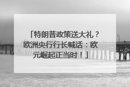 特朗普政策送大礼？欧洲央行行长喊话：欧元崛起正当时！