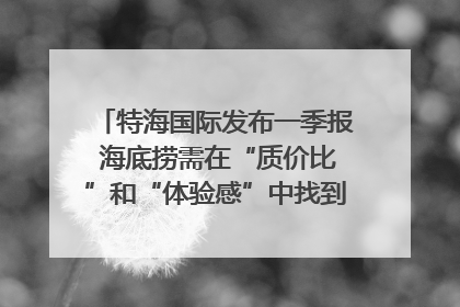 特海国际发布一季报 海底捞需在“质价比”和“体验感”中找到平衡｜新经济观察