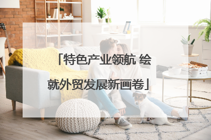 特色产业领航 绘就外贸发展新画卷
