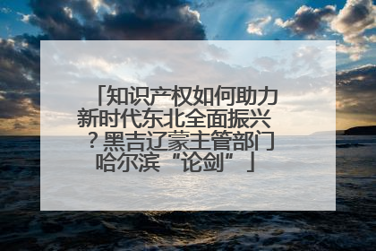 知识产权如何助力新时代东北全面振兴？黑吉辽蒙主管部门哈尔滨“论剑”