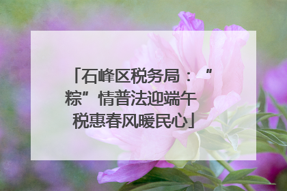 石峰区税务局：“粽”情普法迎端午 税惠春风暖民心