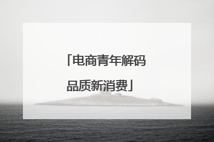 电商青年解码品质新消费