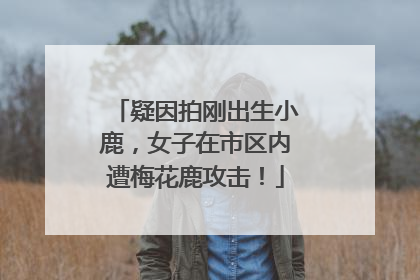 疑因拍刚出生小鹿，女子在市区内遭梅花鹿攻击！