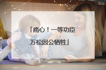 痛心！一等功臣万松因公牺牲