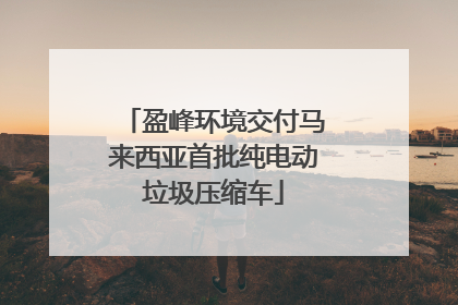 盈峰环境交付马来西亚首批纯电动垃圾压缩车