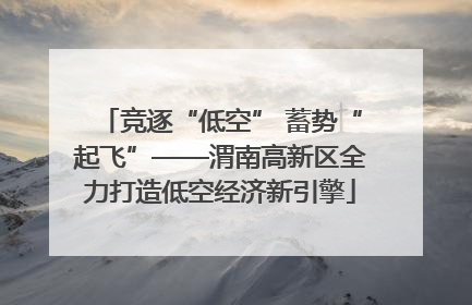 竞逐“低空” 蓄势“起飞”——渭南高新区全力打造低空经济新引擎