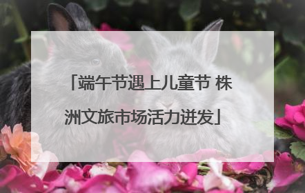 端午节遇上儿童节 株洲文旅市场活力迸发