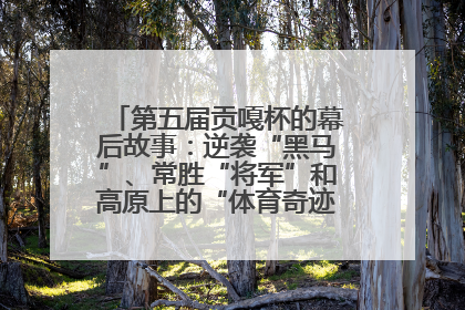 第五届贡嘎杯的幕后故事：逆袭“黑马”、常胜“将军”和高原上的“体育奇迹”丨微纪录
