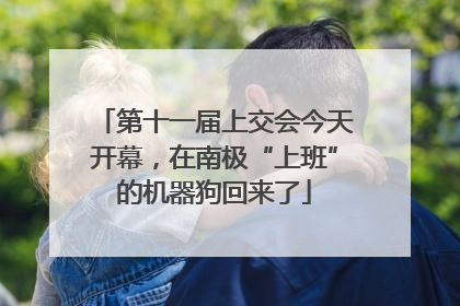 第十一届上交会今天开幕，在南极“上班”的机器狗回来了