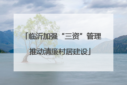 临沂加强“三资”管理 推动清廉村居建设