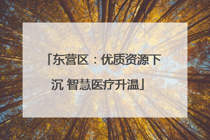 东营区：优质资源下沉 智慧医疗升温