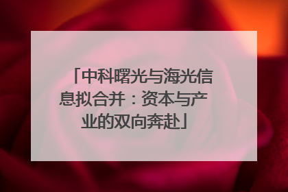 中科曙光与海光信息拟合并：资本与产业的双向奔赴