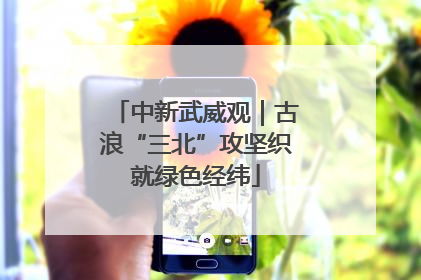 中新武威观｜古浪“三北”攻坚织就绿色经纬