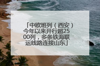 中欧班列（西安）今年以来开行超2500列，多条铁海联运线路连接山东