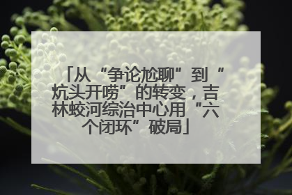 从“争论尬聊”到“炕头开唠”的转变，吉林蛟河综治中心用“六个闭环”破局