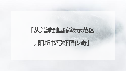 从荒滩到国家级示范区，阳新书写虾稻传奇