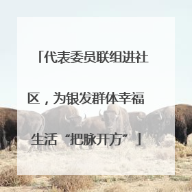 代表委员联组进社区，为银发群体幸福生活“把脉开方”