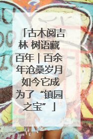 古木阅吉林 树语藏百年｜百余年沧桑岁月 如今它成为了“镇园之宝”