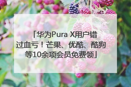 华为Pura X用户错过血亏！芒果、优酷、酷狗等10余项会员免费领