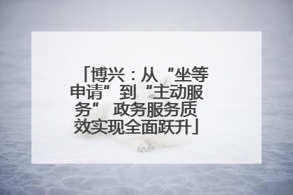 博兴：从“坐等申请”到“主动服务” 政务服务质效实现全面跃升