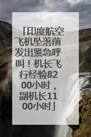 印度航空飞机坠落前发出紧急呼叫！机长飞行经验8200小时，副机长1100小时