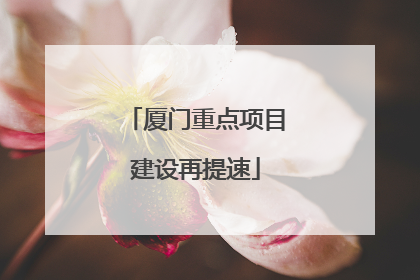 厦门重点项目建设再提速
