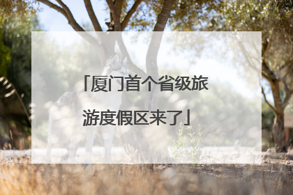 厦门首个省级旅游度假区来了