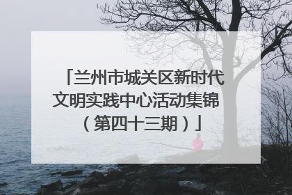 兰州市城关区新时代文明实践中心活动集锦（第四十三期）