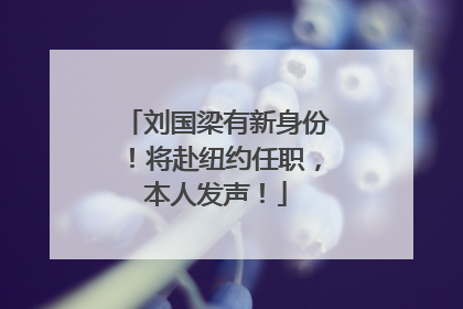 刘国梁有新身份！将赴纽约任职，本人发声！