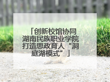 创新校馆协同 湖南民族职业学院打造思政育人“洞庭湖模式”