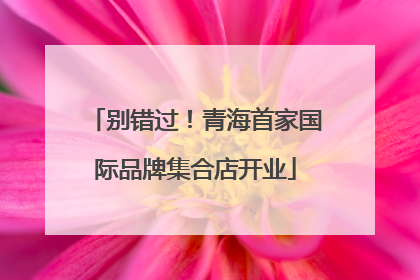 别错过！青海首家国际品牌集合店开业
