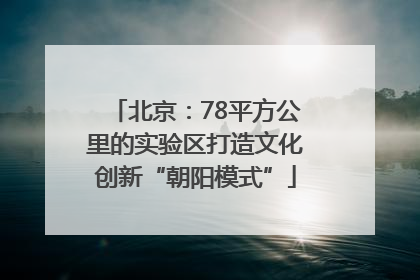 北京：78平方公里的实验区打造文化创新“朝阳模式”