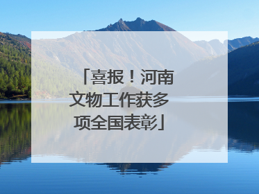 喜报！河南文物工作获多项全国表彰