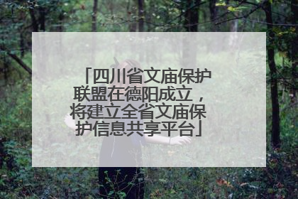四川省文庙保护联盟在德阳成立，将建立全省文庙保护信息共享平台