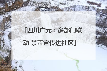 四川广元：多部门联动 禁毒宣传进社区
