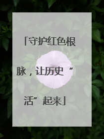 守护红色根脉，让历史“活”起来