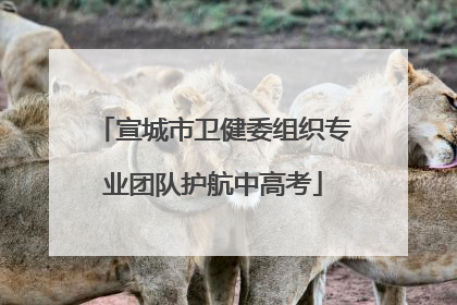 宣城市卫健委组织专业团队护航中高考