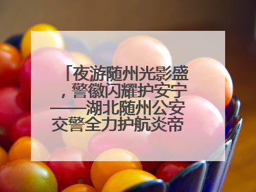 夜游随州光影盛，警徽闪耀护安宁——湖北随州公安交警全力护航炎帝故里寻根节夜游活动侧记