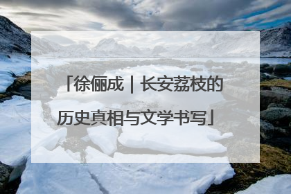 徐俪成｜长安荔枝的历史真相与文学书写