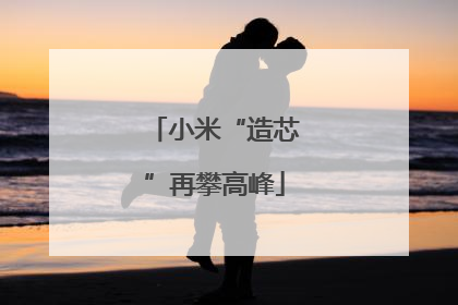 小米“造芯”再攀高峰