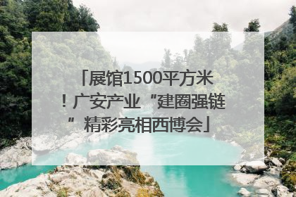 展馆1500平方米！广安产业“建圈强链”精彩亮相西博会