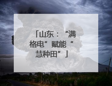 山东：“满格电”赋能“慧种田”