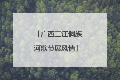 广西三江侗族河歌节展风情