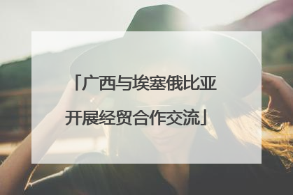 广西与埃塞俄比亚开展经贸合作交流